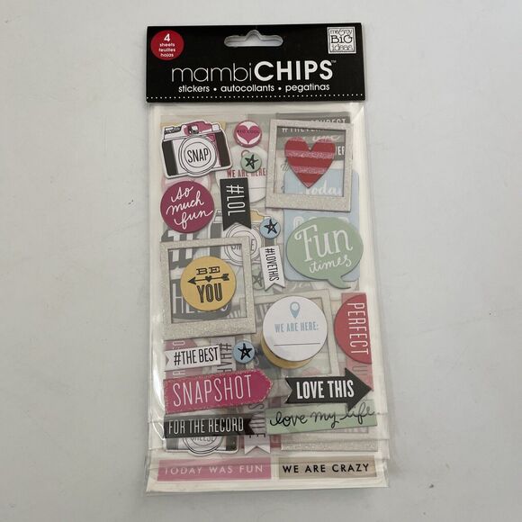 NEW Mambi Sticks Alphabet Letters Scrapbooking Stickers Me My Big Ideas Lot 10 - Picture 7 of 12